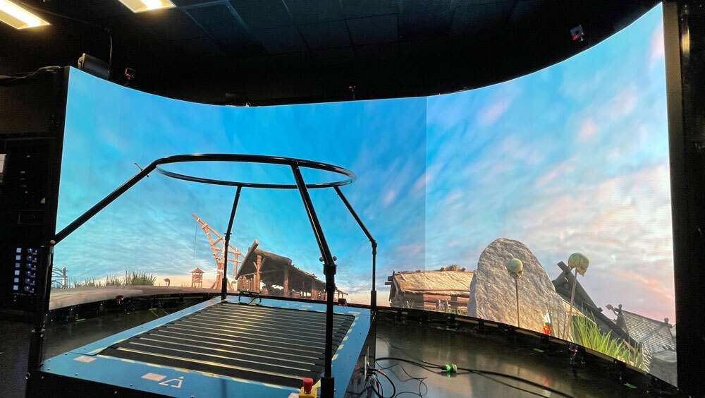 Tufts training for military VR front view