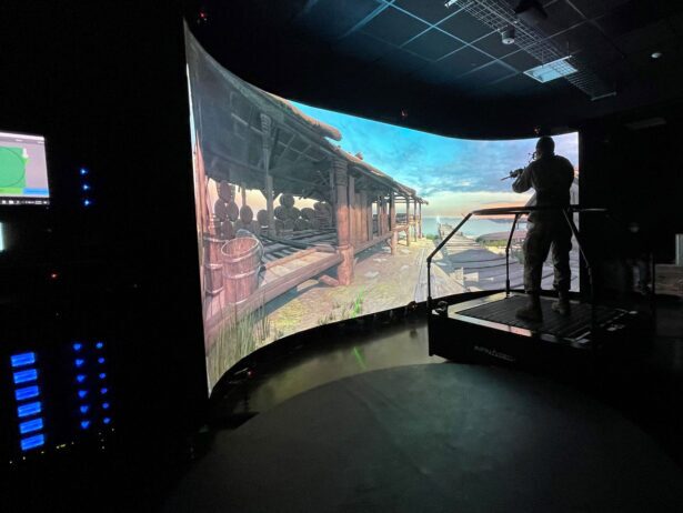 Tufts university military visualization training set up