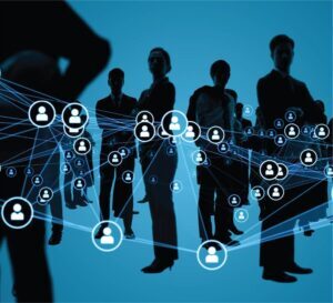 Picking the right IT managed services provider thumbnail - te blue background with icons of individuals