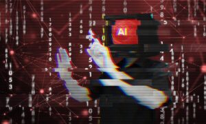 AI as a cyberthreat graphic