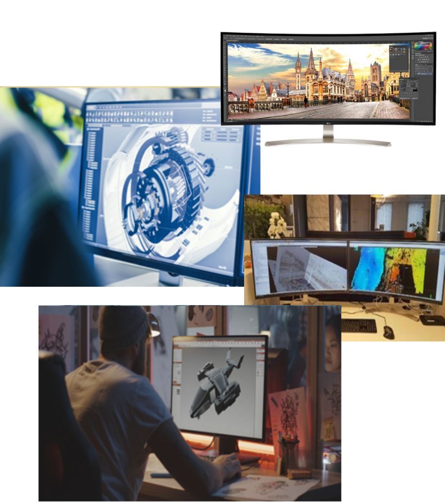 TGX Collage of Remote desktop in action